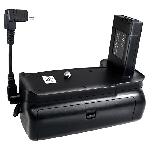 Batteriegriff kompatibel mit Nikon D3100, D3200, D3300 SLR-Digitalkamera + 2X EN-EL14a Akku-King Akkus von Akku-King
