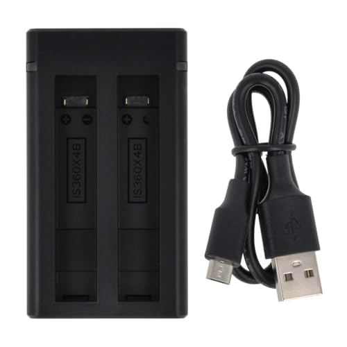Dual Akku Ladestation für Insta360 X4 - IS360X4B - schwarz Dual Akku Ladestation für Insta360 X4 - IS360X4B - schwarz von Akku-King