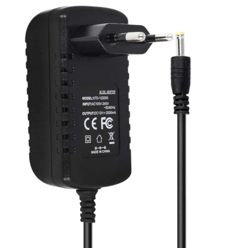 Netzteil 12V 2A 24W | 4,0 x 2,1 mm Stecker | Außen Minus -(+ Innen Plus | Universal Ladegerät kompatibel mit DVD Player, LCD Monitor, TFT Bildschirm, Konsolen Netzteil 12V 2A 24W | 4,0 x 2,1 mm Stecker | Außen Minus -(+ Innen Plus | Universal Ladegerät kompatibel mit DVD Player, LCD Monitor, TFT Bildschirm, Konsolen von Akku-King