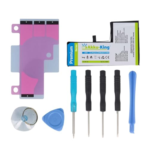 Power-Akku kompatibel mit Apple iPhone XS, 11.2 - Li-Polymer 3100mAh - mit Öffnungswerkzeug/Klebestreifen (440mAh mehr) von Akku-King