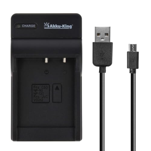 USB-Akku-Ladegerät kompatibel mit Casio NP-130 USB-Akku-Ladegerät kompatibel mit Casio NP-130 von Akku-King