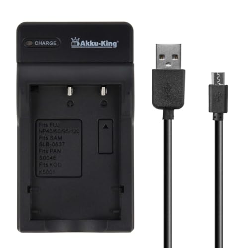 USB-Akku-Ladegerät kompatibel mit Fuji NP-40, NP-60, NP-95, NP-120 USB-Akku-Ladegerät kompatibel mit Fuji NP-40, NP-60, NP-95, NP-120 von Akku-King