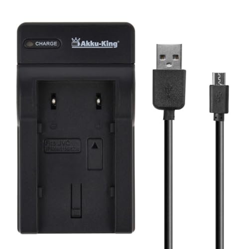 USB-Akku-Ladegerät kompatibel mit JVC BN-VF808U, BN-VF815U, BN-VF823U, BN-VF908U USB-Akku-Ladegerät kompatibel mit JVC BN-VF808U, BN-VF815U, BN-VF823U, BN-VF908U von Akku-King