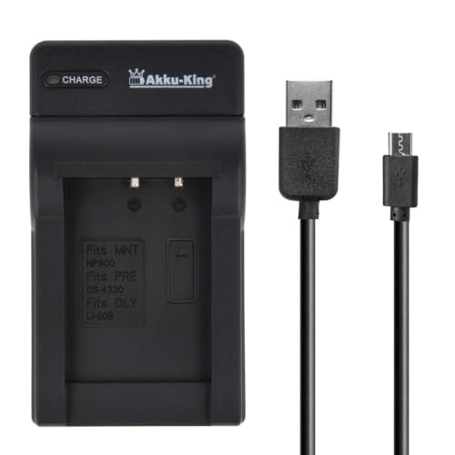 USB-Akku-Ladegerät kompatibel mit Minolta Li-80B, NP-900 USB-Akku-Ladegerät kompatibel mit Minolta Li-80B, NP-900 von Akku-King