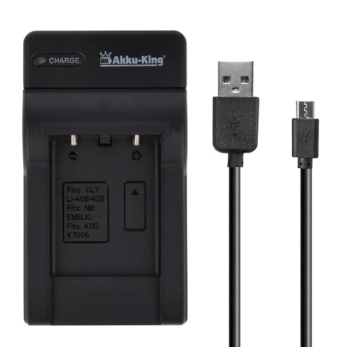 USB-Akku-Ladegerät kompatibel mit Nikon EN-EL10 USB-Akku-Ladegerät kompatibel mit Nikon EN-EL10 von Akku-King