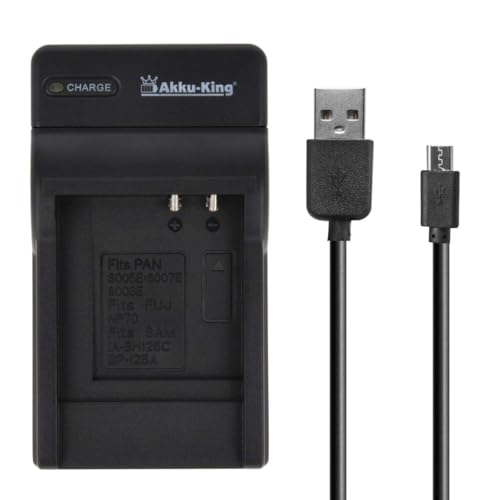 USB-Akku-Ladegerät kompatibel mit Ricoh DB-60, DB-70 von Akku-King