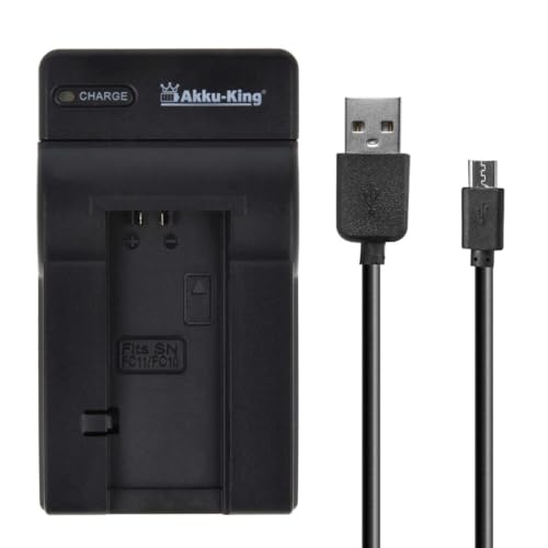 USB-Akku-Ladegerät kompatibel mit Sony NP-FC10, NP-FC11 von Akku-King