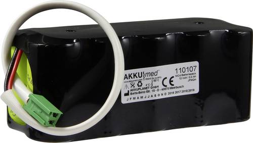 Akku Med Medizintechnik-Akku ersetzt Original-Akku (Original) 30344409 GE 12V 2000 mAh von Akku Med