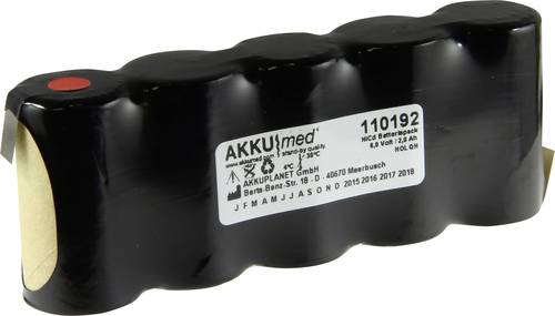 Akku Med Medizintechnik-Akku ersetzt Original-Akku (Original) 36678 Storz 6V 2000 mAh von Akku Med