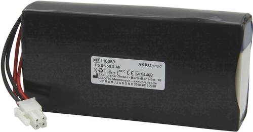 Akku Med Medizintechnik-Akku ersetzt Original-Akku (Original) 3800-8 Braun, Datex Ohmeda 8V 3000 mAh von Akku Med