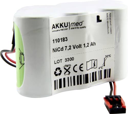 Akku Med Medizintechnik-Akku ersetzt Original-Akku (Original) 7.2-1200 Fresenius 7.2V 1200 mAh von Akku Med