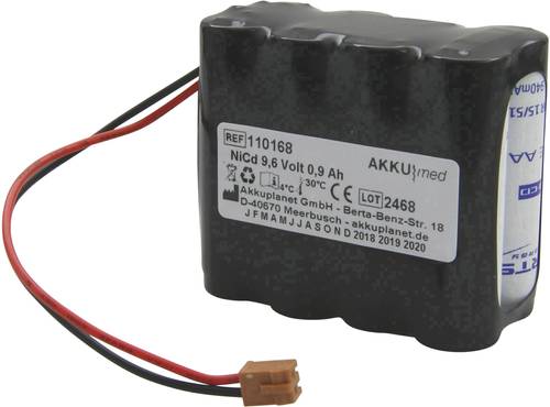 Akku Med Medizintechnik-Akku ersetzt Original-Akku (Original) BN-600AAK Terumo 9.6V 900 mAh von Akku Med