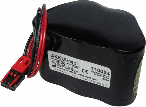 Akku Med Medizintechnik-Akku ersetzt Original-Akku (Original) Combimat-batt Döring, MGVG 6V 2000 mAh von Akku Med