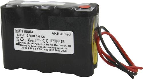 Akku Med Medizintechnik-Akku ersetzt Original-Akku (Original) IP81-12 Döring, MGVG 12V 600 mAh von Akku Med