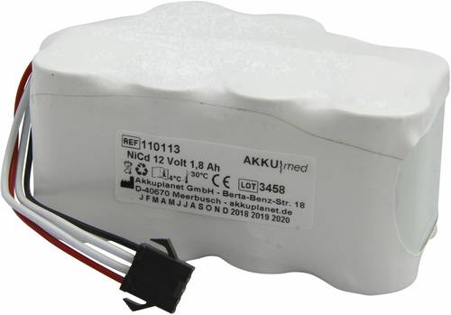 Akku Med Medizintechnik-Akku ersetzt Original-Akku (Original) Ivac12V Ivac 12V 1800 mAh von Akku Med