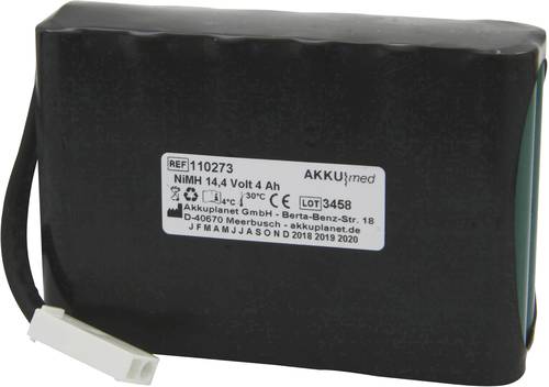 Akku Med Medizintechnik-Akku ersetzt Original-Akku (Original) N5500-4000 Nellcor 14.4V 4000 mAh von Akku Med