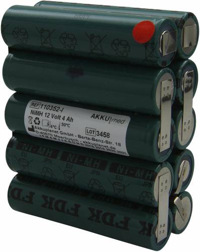 Akku Med Medizintechnik-Akku ersetzt Original-Akku (Original) X6004-0 Mediana 12V 4000 mAh von Akku Med