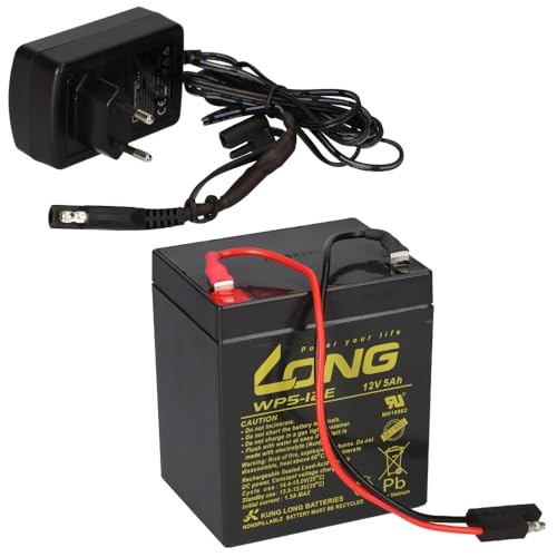 Kung Long Blei Akku 12V 5Ah mit Stecker + Ladegerät für Rasenmäher Akkus Kung Long Blei Akku 12V 5Ah mit Stecker + Ladegerät für Rasenmäher Akkus von Akkuman.de Akkutechnik vom Fachmann