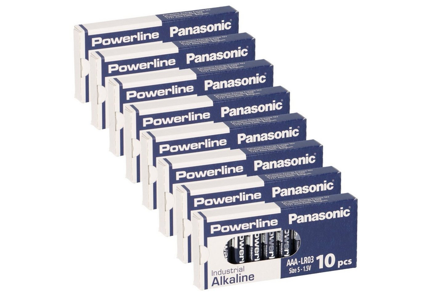 Akkuman.de 80x MICRO AAA MN2400 Batterie PANASONIC POWERLINE INDUSTRIAL 1383mAh Batterie von Akkuman.de