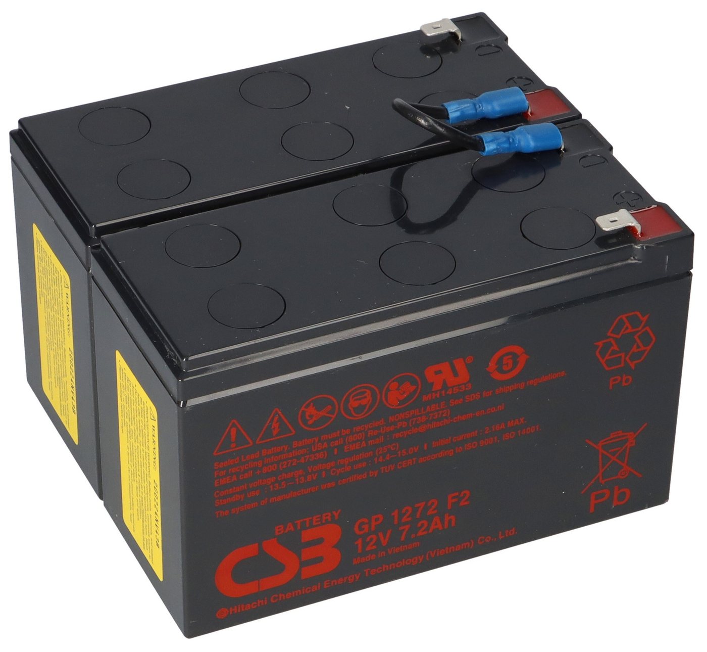 Akkuman.de CSB-SCD5 SCD5 kompatibler Akkusatz geeignet für APC RBC5 Plug & Play Akku von Akkuman.de