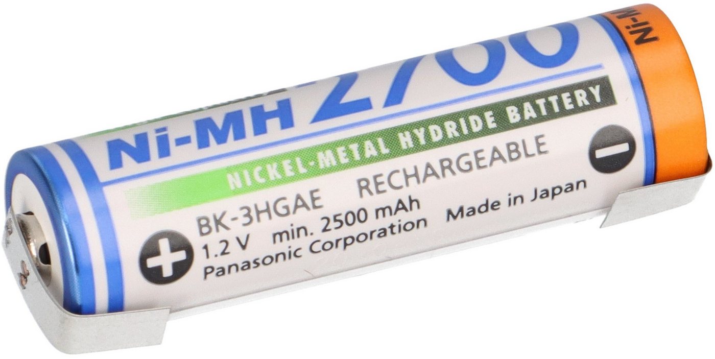 Akkuman.de Panasonic AA 2700mAh 1,2V Ni-MH Modellbau Akku mit U-Lötfahne Akku Akkuman.de Panasonic AA 2700mAh 1,2V Ni-MH Modellbau Akku mit U-Lötfahne Akku von Akkuman.de