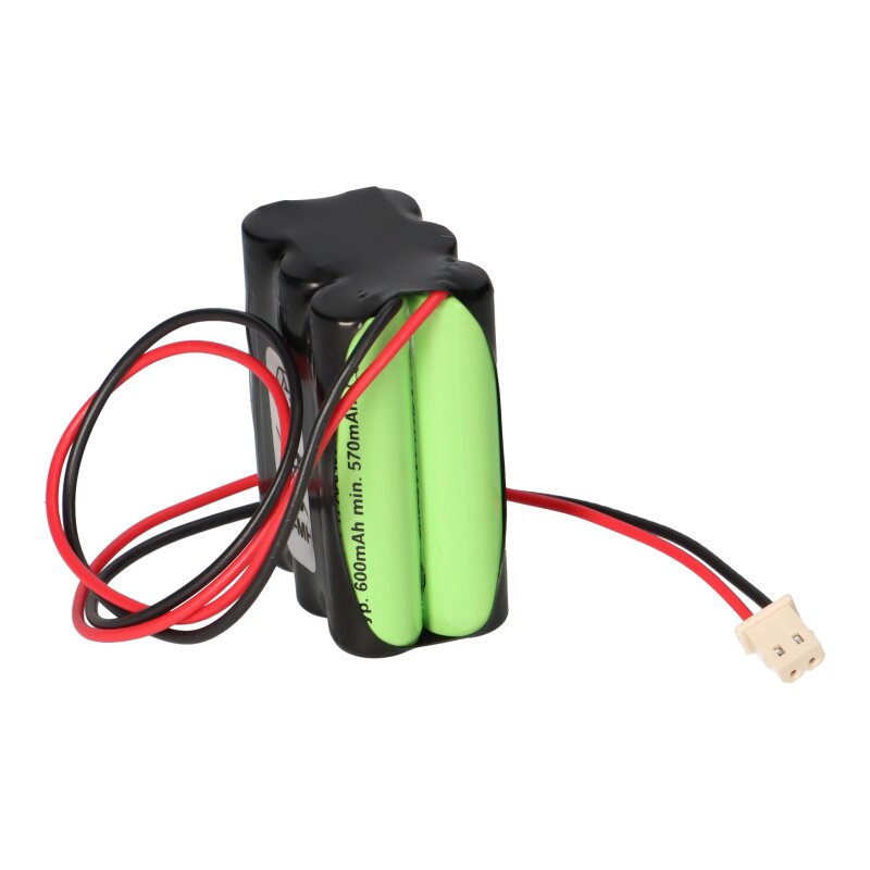 Akku für Notleuchten passend zu Beghelli 415390000 NiMH 7,2V 600mAh mit 200mm Kabel und Stecker Akku für Notleuchten passend zu Beghelli 415390000 NiMH 7,2V 600mAh mit 200mm Kabel und Stecker von Akkuman