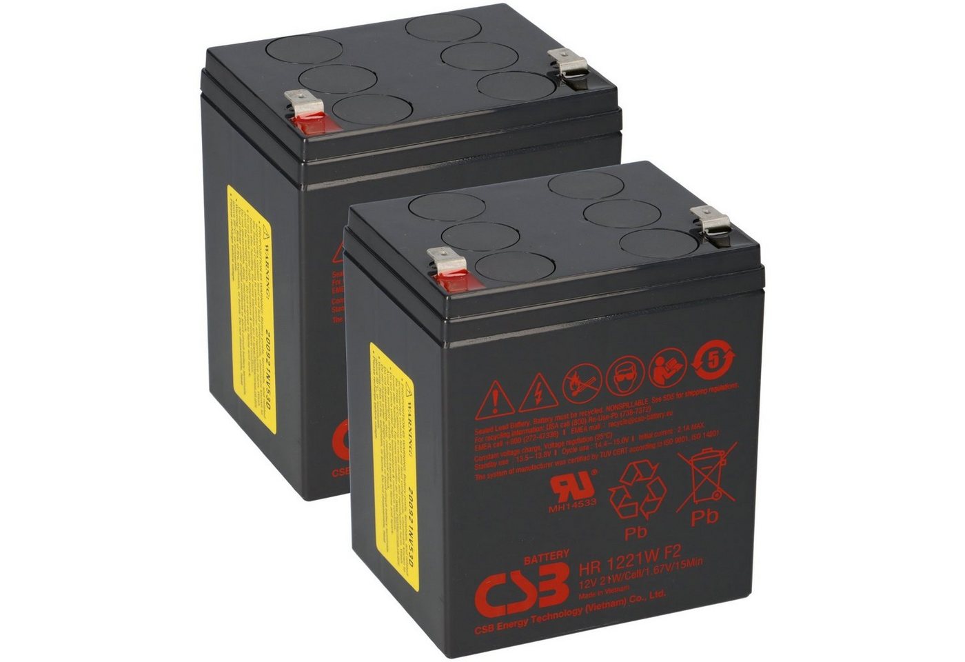 Akkuman USV Akkusatz kompatibel ZINTO B 400 AGM Blei Notstrom Batterie Akku von Akkuman