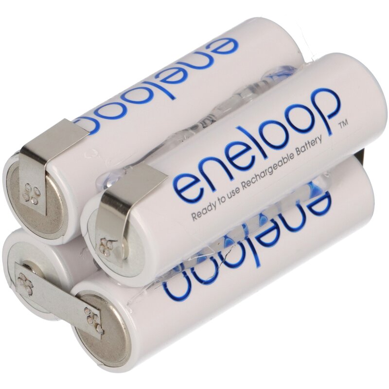 Eneloop AA F2x2 Würfel BK-3MCCE mit Lötfahne Modellbau Akkupack 4,8V Ni-MH von Akkuman