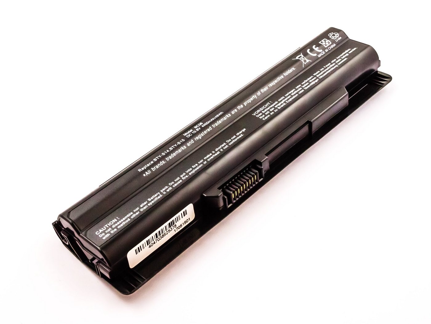 Akkuversum Akku kompatibel mit MSI BTY-S14 Akku Akku 4400 mAh (11,1 V) von Akkuversum