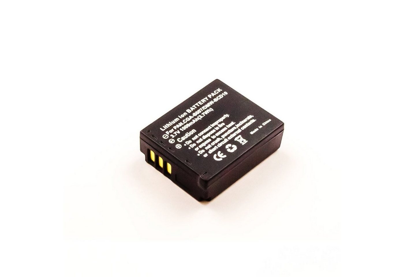 Akkuversum Akku kompatibel mit Panasonic LUMIX DMC-TZ1, -TZ2, -TZ3, -TZ4 Akku Akku 800 mAh (3,7 V) von Akkuversum