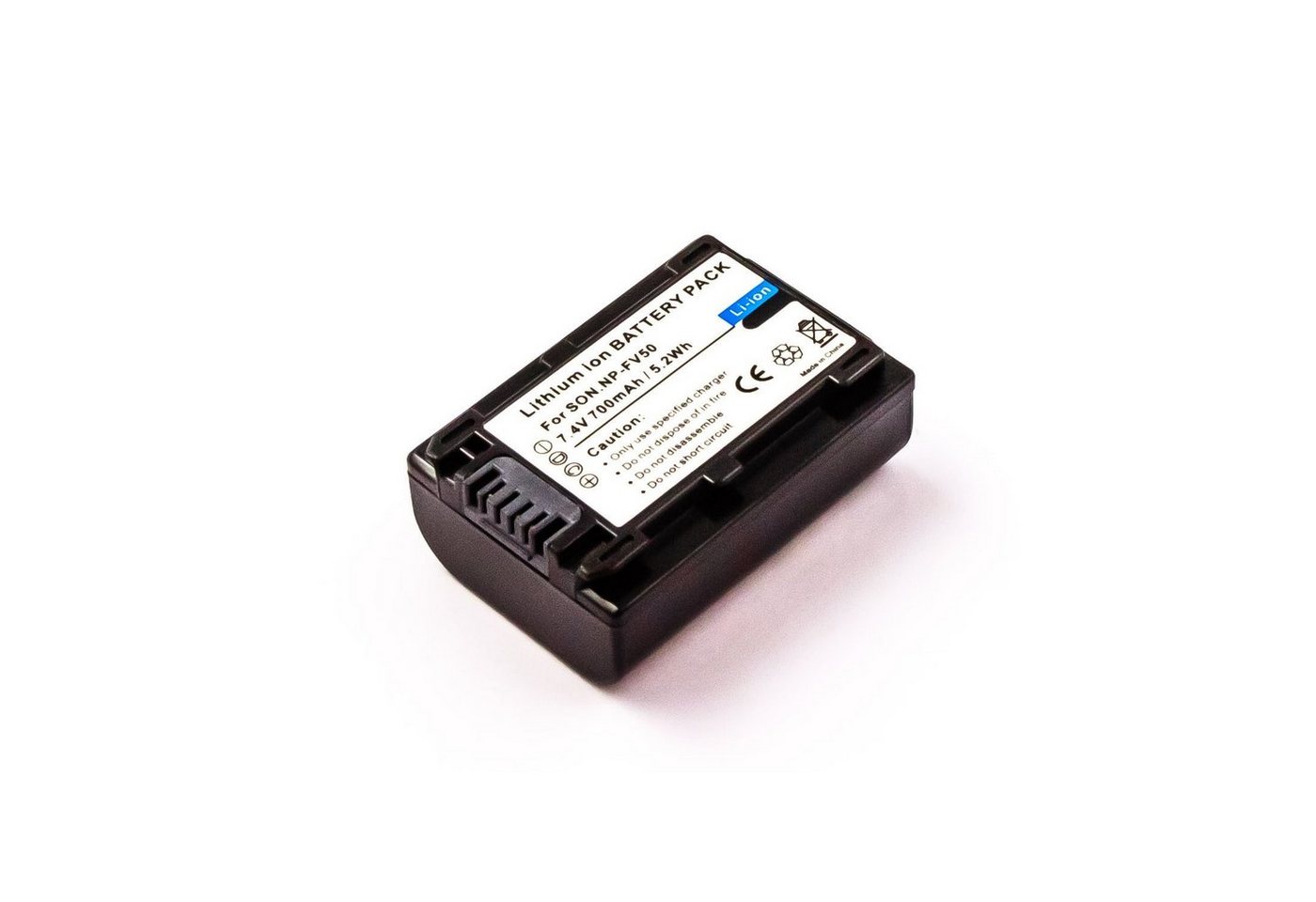 Akkuversum Akku kompatibel mit Sony HDR-CX220E Akku Akku 650 mAh (6,8 V) von Akkuversum