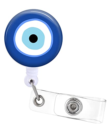 Böser Blick Ausweisrollenhalter, einziehbar, mit ID-Clip für Krankenschwestern, Namensschild, Karte, lustig, Spaß, Krankenpfleger, Ärzte, Lehrer, Studenten, medizinische Arbeit, Krokodilklemme ZJK805 Böser Blick Ausweisrollenhalter, einziehbar, mit ID-Clip für Krankenschwestern, Namensschild, Karte, lustig, Spaß, Krankenpfleger, Ärzte, Lehrer, Studenten, medizinische Arbeit, Krokodilklemme ZJK805 von Akkya