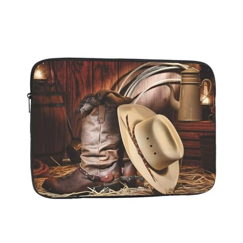 Cowboy-Westernstiefel, weiches Innenfutter, stilvoller Schutz, Laptop-Tasche, erhältlich in fünf Größen, bietet perfekten Schutz für Ihre Geräte, Computer-Innentasche von AkosOL