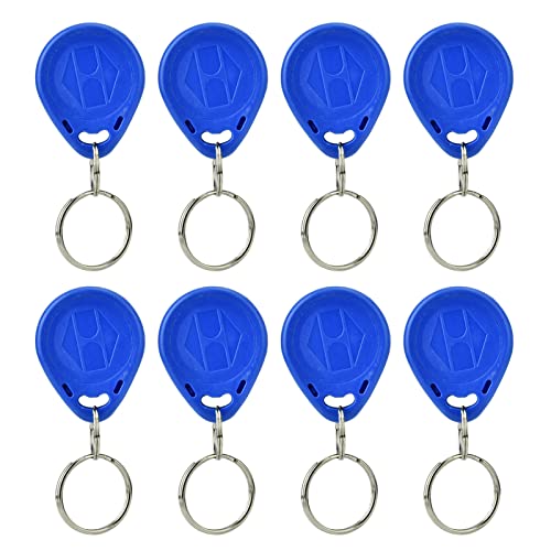 100 Stück Blau, Kartenschlüssel für ID-IC-Karten-Schlüsselanhänger, RFID-Proximity-Zugangskontrolle (Ausweis) von Akozon