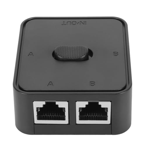 Akozon 2 Port Gigabit, 1 Out In PoE Extender Switch RJ45 Splitter Selector für Cat 6 Netzwerk 10 100 1000 Mbit/s von Akozon
