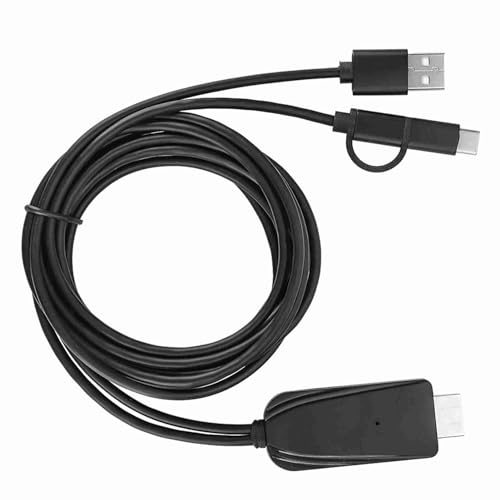 2-in-1-USB-Typ-C-Micro-Kabel, 1080P-HD-Adapter, Blau, Gleicher Bildschirm, 2-in-1-Mobilkabel oder Telefon-V-Projekt oder Moni- oder HD-V-Smar-Telefone, 2 M, 6,6 M von Akozon