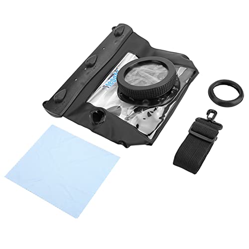 20M Unterwasser Wasserdicht, Tteoobl Unterwasser Tauchen Dving Tasche für DSLR Kameras Schwarz Fotoreflex Universalgehäuse Unterwasserkamera Tauchschutz(N von Akozon