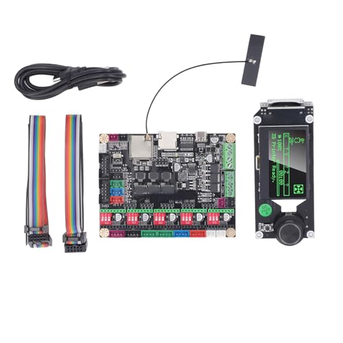 3D-Drucker Motherboard Kit Steuerplatine mit LCD Sn 5 A4988 Schrittmotortreiber Mainboard Controller, Multifunktionales Zubehör für den Heimgebrauch von Akozon