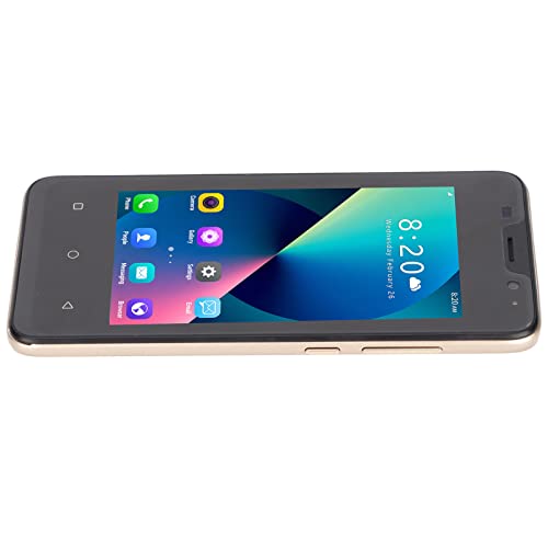 3G entsperrte Smartphones, 4 66-Zoll-Dual-SIM-Smartphone 4,66 Zoll HD-Touchscreen 3000 mAh Akku 1 GB RAM 8 ROM Mobiltelefon 100-240 V für Android 11 Gold EU-Stecker 1 GB 8 GB von Akozon