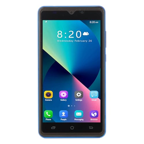 3G entsperrte Smartphones, Smartphone 4 66 Zoll Dual-SIM-Touchscreen 4,66 Zoll HD-Touchscreen 3000 mAh Akku 1 GB RAM 8 ROM Mobiltelefon 100‑240 V für Android 11 Blauer EU-Stecker 1 GB 8 GB 30 von Akozon