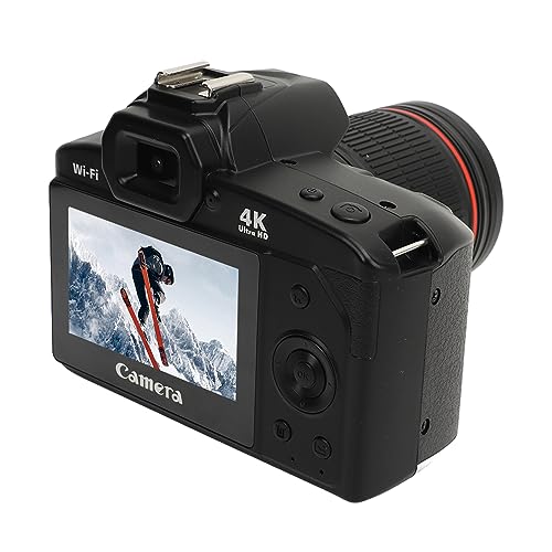 4K 64MP HD Nachtsicht-Digitalkamera mit 3-Zoll-IPS-Farbdisplay und WLAN, 16-fachem Digitalzoom, 120-Grad-Weitwinkel und Fülllicht für Vlogging von Akozon