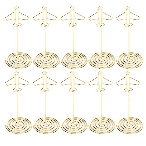 Akozon 10 Stück Nummernschildhalter, Phönix-Statue, aus Messing, hohe Härte, glänzend, für den Tisch, 8,9 cm, Kartenhalter, Memo-Halter für Fotos, goldfarben, mit Basis, Clip, für Hochzeit, Namen, Akozon 10 Stück Nummernschildhalter, Phönix-Statue, aus Messing, hohe Härte, glänzend, für den Tisch, 8,9 cm, Kartenhalter, Memo-Halter für Fotos, goldfarben, mit Basis, Clip, für Hochzeit, Namen, von Akozon