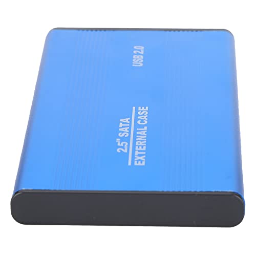 Akozon 2,5 Zoll 2 TB Tragbares Externes Festplattengehäuse, HDD Plug Play 3 TB USB 2.0 SSD Disk Box 1 TB Externe Festplattengehäuse für OS (Blau) von Akozon