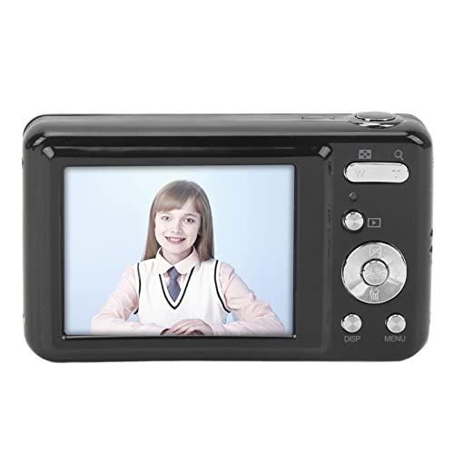Akozon 2,7-Zoll-Digitalkamera, ABS-Metall, 48 MP, High Definition, 8-facher Optischer Zoom, Tragbare Digitalkamera für Kinder, Anfänger(Schwarz) von Akozon
