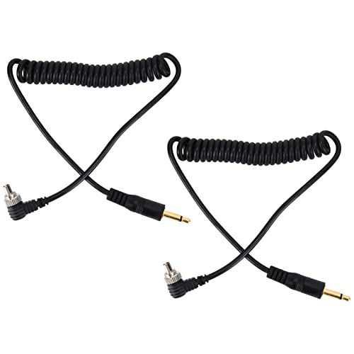 Akozon 2 Stück Blitz PC Sync Kabel Blitzkabel Universal Synchronkabel Verbindungskabel 3,5mm auf Stecker Flash PC Sync Kabel Aufgerolltes Kabel mit Schraubverschluss für Digitalkameras Akozon 2 Stück Blitz PC Sync Kabel Blitzkabel Universal Synchronkabel Verbindungskabel 3,5mm auf Stecker Flash PC Sync Kabel Aufgerolltes Kabel mit Schraubverschluss für Digitalkameras von Akozon