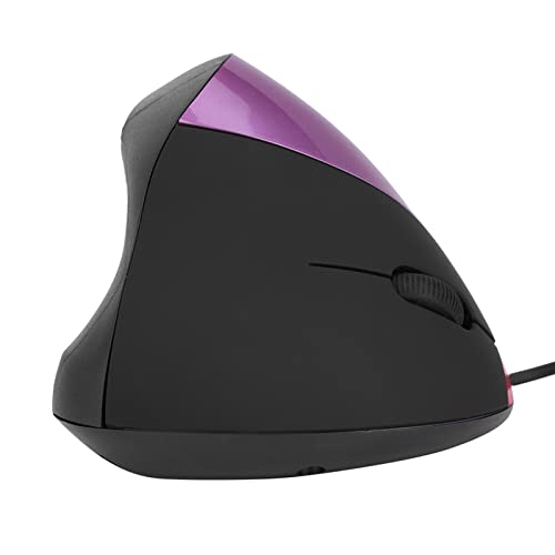 Akozon 3200 DPI USB Vertikal, Handgelenkauflage Gaming Mäuse für PC Laptop (Schwarz) 1600 DPI Kabelgebundene Maus Ergonomisches Design mit Optischer 5D-Maus Laptop Schwarz (Lila) von Akozon