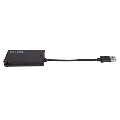 Akozon 4 X USB3.0-Hub, Nicht unterstützt USB 3.0-Port-Erweiterung für Laptop, Desktop, Flash-Laufwerk, Tastatur, Drucker usw. USB-Hub, Ultradünne Tragbare Ports, 5 Gbit/s Hoch, von Akozon