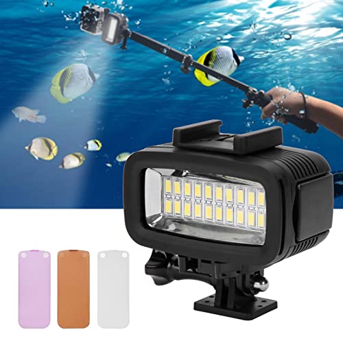 40 M Unterwasserfotografie, Fotografie-Fülllicht, wasserdichte Tauchkamera, LED-Video, 5500 K, Spiegellose Hohe Leistung von Akozon