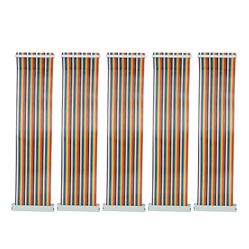 Akozon 5 Stück GPIO Verlängerung Kabel 40 Pin Gpio Buchse Stecker Jumper Wire Kabel 20cm Flachbandkabel Stecker auf Buchse 40 Pin Pfostenstecker GPIO Kabel Draht Computer Akozon 5 Stück GPIO Verlängerung Kabel 40 Pin Gpio Buchse Stecker Jumper Wire Kabel 20cm Flachbandkabel Stecker auf Buchse 40 Pin Pfostenstecker GPIO Kabel Draht Computer von Akozon