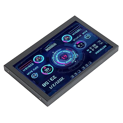 Akozon 5-Zoll-Computer-Empfangsmonitor, 5-Zoll-IPS-Display, PC-Sensorpanel-Monitore, Multifunktions-CPU für GPU, USB-Bildschirm, HDD-Gehäuse, Sekundär von Akozon